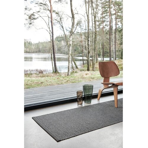 Pappelina antracitno siv zunanji in notranji tekač 70x180 cm emm black linen &amp;ndash; Slike