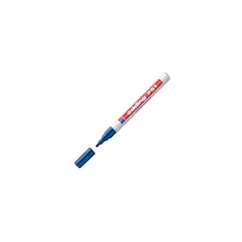Edding Marker sa lakom E-751, 1-2 mm, plava Slike