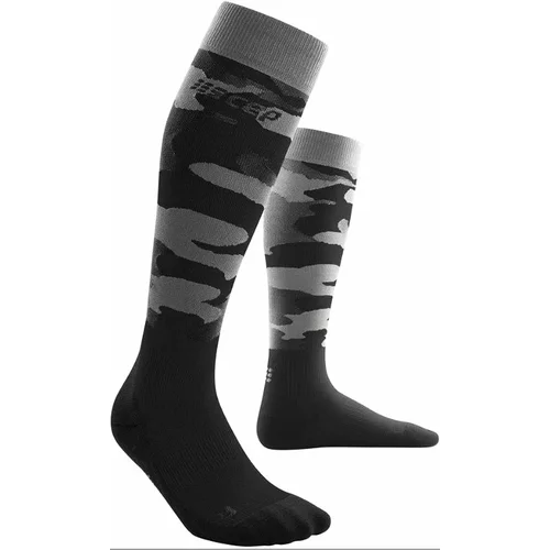 Cep Women's compression knee-high socks Camocloud Black/Grey