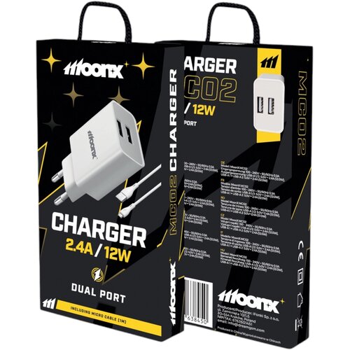 forcell POLNILEC MOONX 12W 2XUSB ZA SAMSUNG IPHONE 12 PRO Z MICRO KABLOM, (5000337784) Cene