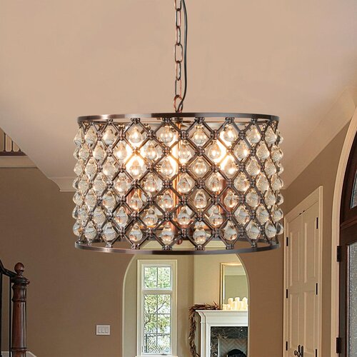 Lesnina XXXL Searchlight 7813-3CU - Kristalni luster na lancu MARQUISE 3xE14/40W/230V Slike
