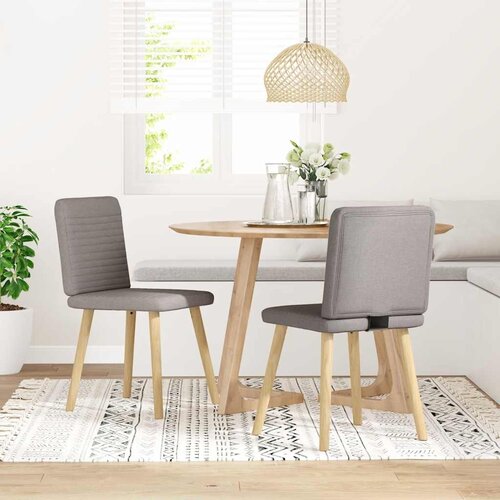 Maison Chic Jedilni stoli - Vzorci stoli 2 kosa taupe blago A496, (22031725) Slike