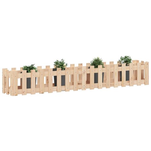  Povi&amp;scaron;ena vrtna gredica 200x30x30 cm od masivne borovine Slike