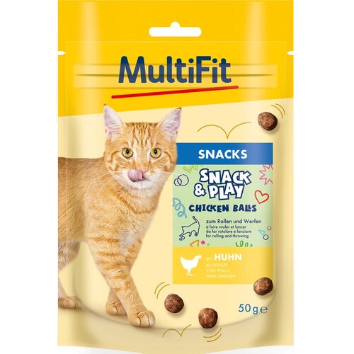 MultiFit poslastica za mačke Snack&amp;amp;Play piletina 50 g Slike