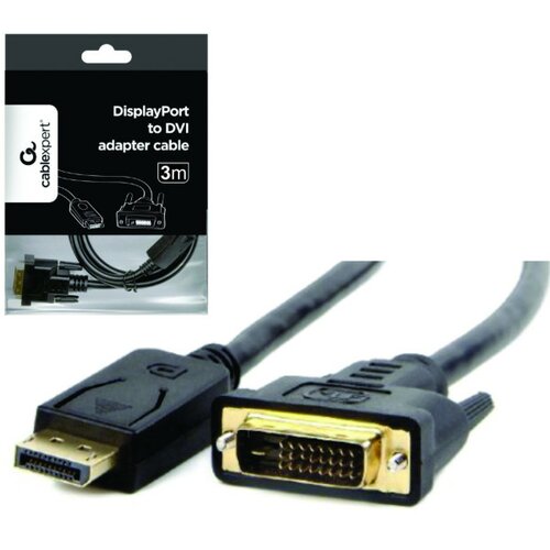 Gembird CC-DPM-DVIM-3M DisplayPort na DVI digital interface kabl 3m Slike