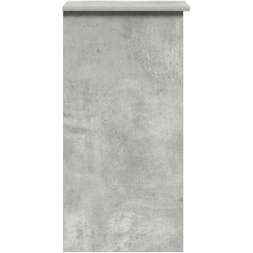  Radni stol s policama siva boja betona 84x40x78 cm drveni Slike