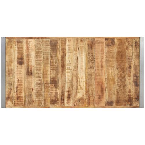  Blagovaonski stol 160x80x75 cm od masivnog grubog drva manga Slike