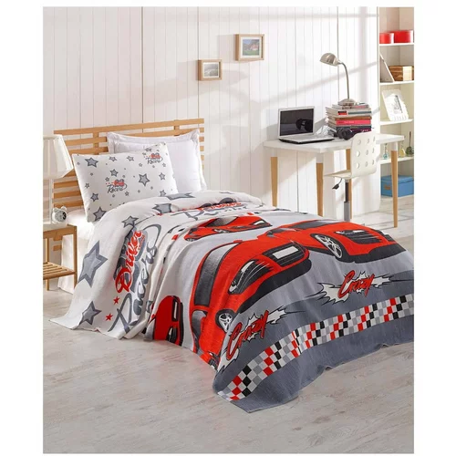 Eponj Home dječji pamučni prekrivač za krevet Cars, 160 x 235 cm