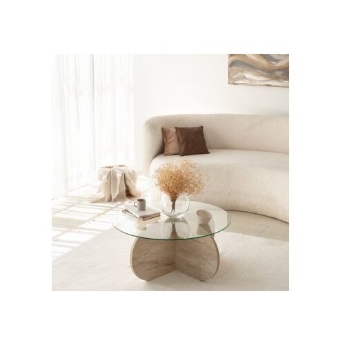 Hanah home Klub sto Bubble 75cm Bež Slike