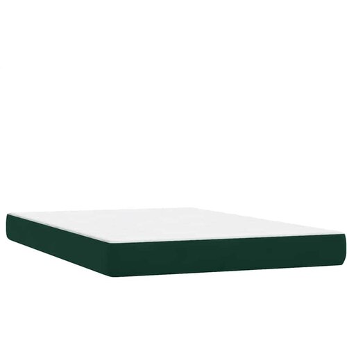 Box Spring krevet s madracem tamno zeleni 160x220 cm bar&amp;scaron;un Slike