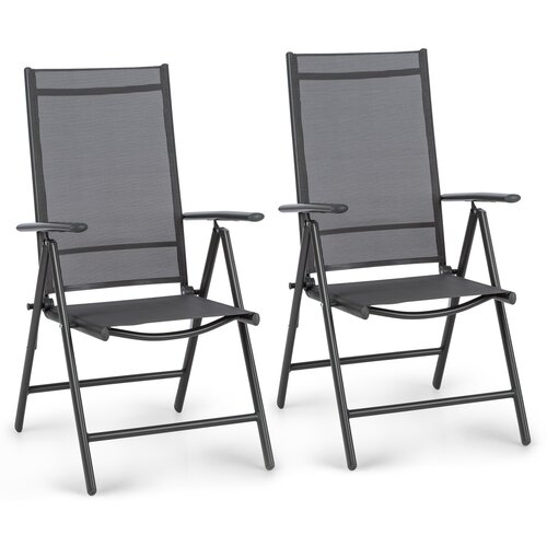 Blumfeldt London Lite, komplet 2 zložljivih stolov, 56,5 x 107 x 68 cm, ComfortMesh, aluminij Cene