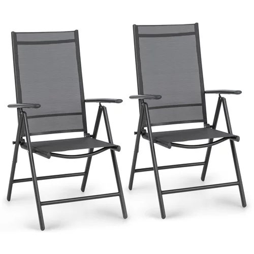Blumfeldt London Lite, set od 2 sklopive stolice, 56,5 x 107 x 68 cm, ComfortMesh, aluminij