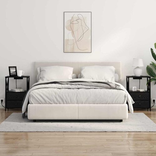  Noćni ormar Crni hrast 40 x 31 x 60 cm Konstruirano drvo Slike