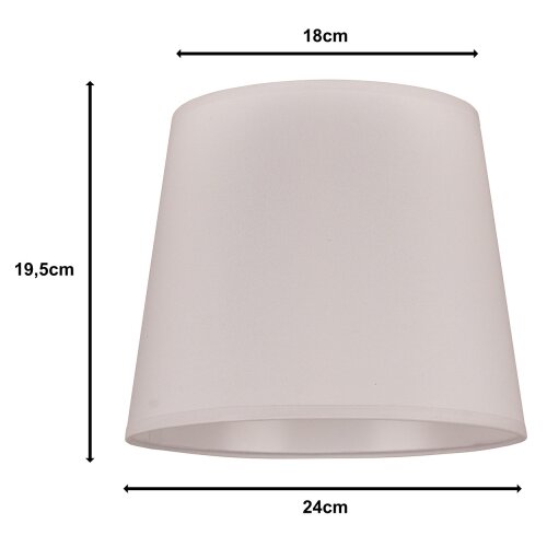  duolla - abažur za stolnu lampu classic m E27 &amp;oslash; 24 cm, bela Slike