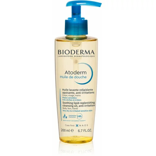 Bioderma atoderm ultra-nourishing hranjivo i umirujuće ulje za tuširanje za vrlo suhu i osjetljivu kožu 200 ml unisex