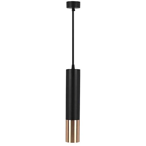  Luster na sajli 1xGU10/35W/230V 30 cm crna/zlatna Cene