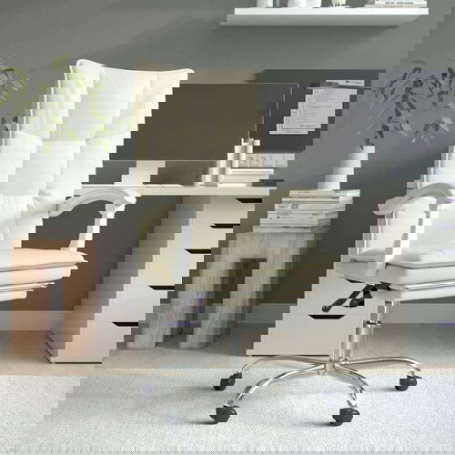  Pisarniški stol krem umetno usnje, (20669210) Cene