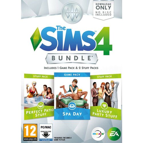 PC the sims 4 bundle pack 1 perfect patio stuff + spa day + luxury party stuff (code in a box) ( 031340 ) Cene