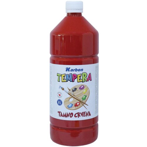 Karbon tempera barva temno rdeča, 1 L Cene