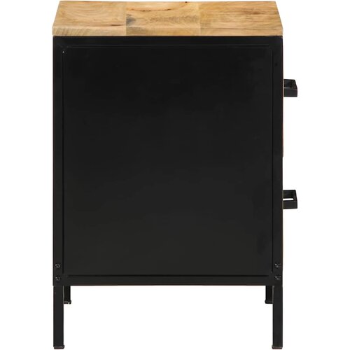  Noćni ormar s ladicama 2 pcs Smeđa i crna 40 x 35 x 50 cm Slike