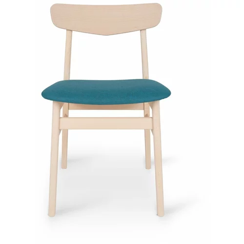 Hammel Furniture Blagovaonska stolica tirkizna/prirodna boja od bukovog drveta Mosbol -