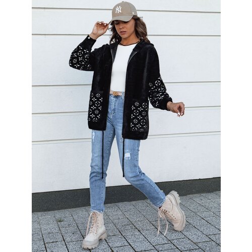 DStreet Women's transitional jacket alpaca WINONA black Cene