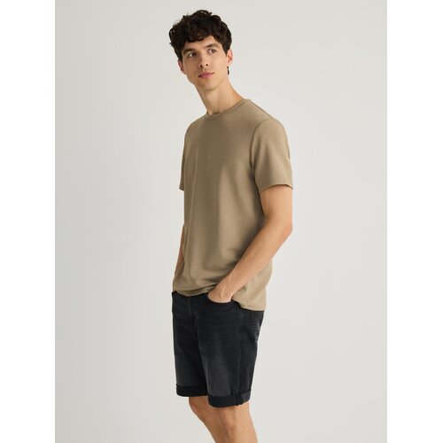 Reserved Slim fit kratke hlače od trapera - siva Cene