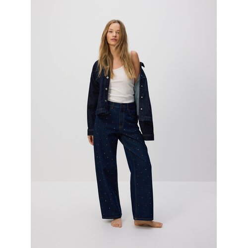 Reserved LADIES` JEANS TROUSERS - mornarsko plava Cene