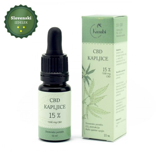  Kanabi cbd kapljice 15 %, 10 ml Cene