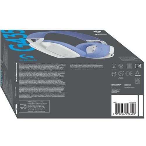 Logitech LOGI G435 LIGHTSPEED Wireless Headset Slike