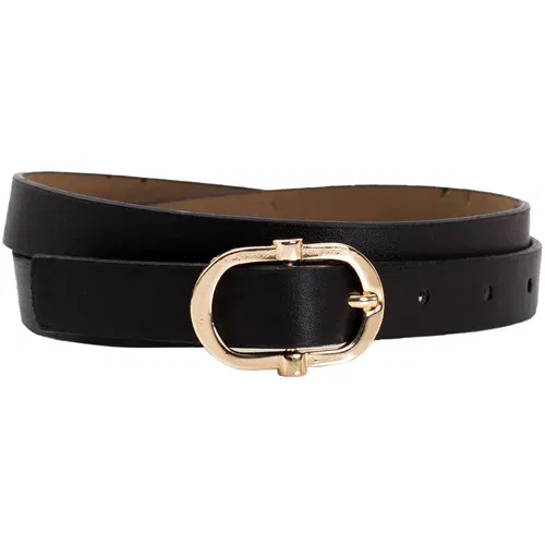 Fashion Hunters Black eco-friendly leather belt OCH BELLA