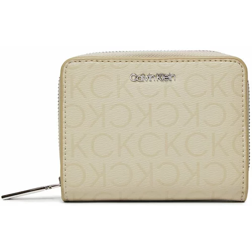 Calvin Klein Majhna ženska denarnica Ck Must Md Z/A Wallet_Epi Mono K60K611932 Siva