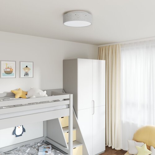 VidaXL Siva Tkanina &amp;Oslash;38 x 13.5 cm Dekorativni umetci Stropna lampa Slike