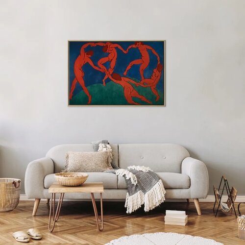  Slika - Henri Matisse &amp;ndash; Dance (II) 90x60 U prirodnom drvenom okviru Slike