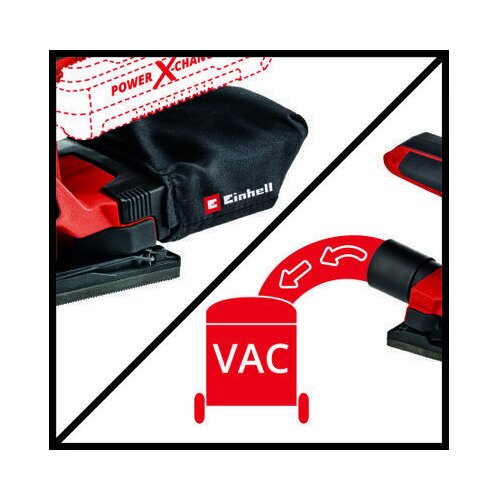Einhell Akumulatorski vibracijski brusilnik Power X-Change TC-OS 18/187 Li-Solo (18 V, brez baterije, 0&amp;ndash;24.000 nih./min) Slike