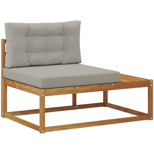  Set vanjskih sofa Prirodna i svijetlo siva Slike