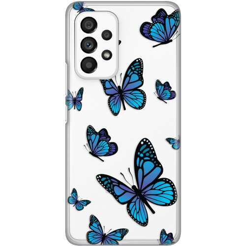  Maska silikonska print skin za samsung A536B galaxy A53 5G blue butterfly Cene