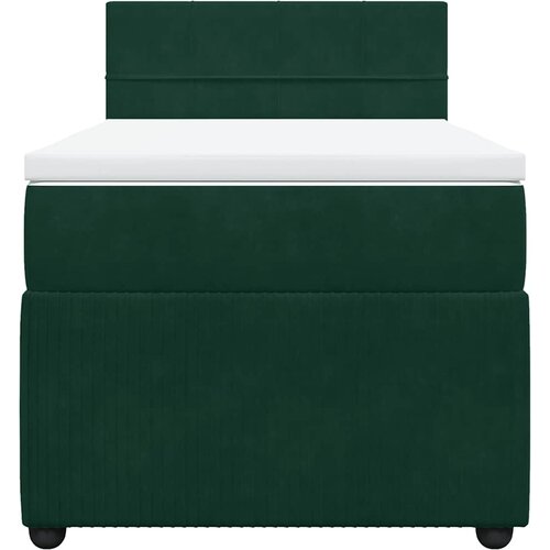 Box spring krevet s madracem tamnozeleni 90x200 cm bar&amp;scaron;unasti Slike