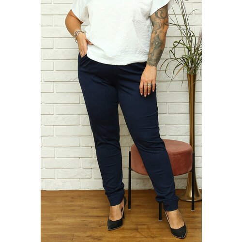 Karko Woman's Trousers Z786 Navy Blue Slike