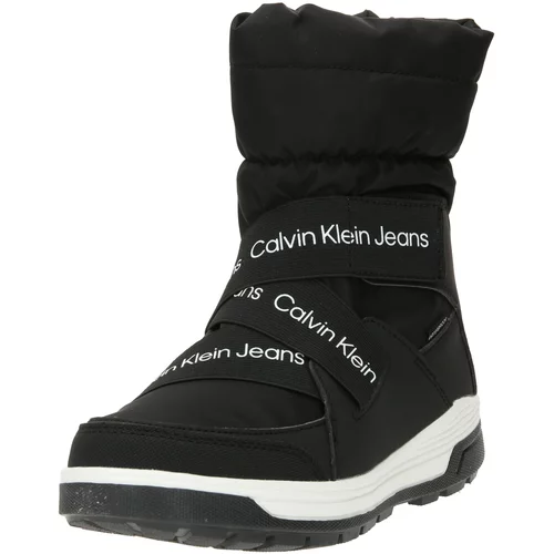 Calvin Klein Jeans Škornji za v sneg črna / bela