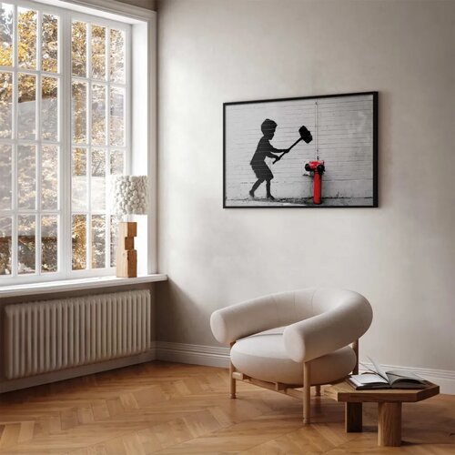  Plakat - Destroy the Fire Hydrant 60x40 Crni okvir Slike