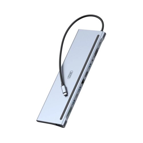 XO HUB010 USB Type-C Multi-hub 12in1 Slike