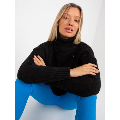 RUE PARIS Sweater-LC-SW-3019.05P-black Slike