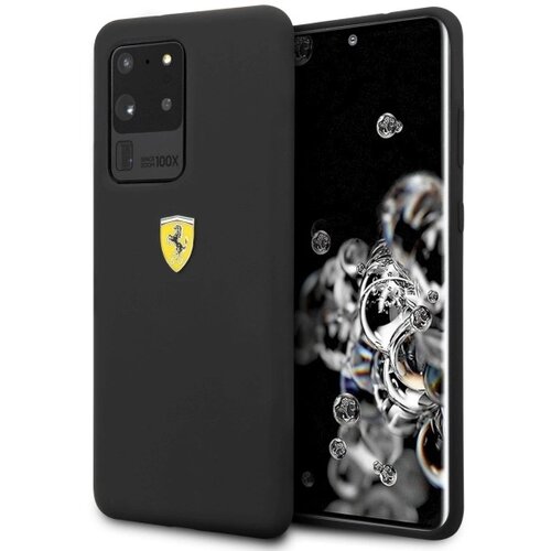 Ferrari OVITEK HARDCASE SILIKONSKI OVITEK ZA SAMSUNG GALAXY S20 ULTRA ČRN, (21833480) Cene
