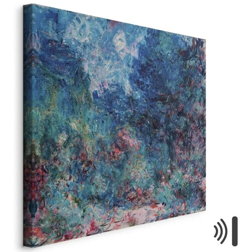  Slika - Claude Monet &ndash; La maison de l\'artiste vue du jardin aux roses 80x80 Akustična Cijene
