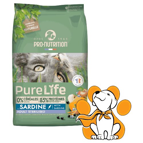 Pro Nutrition Pure Sterilised Aux Poissons Sardine 2kg, Za Sterilisane Mačke Slike