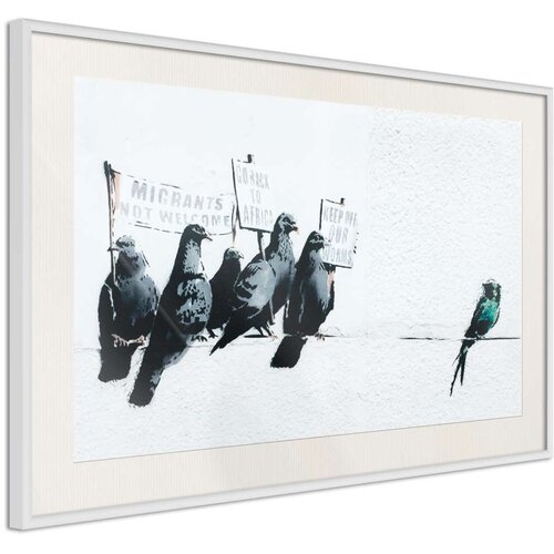  Poster - Banksy: Pigeons 30x20 Slike