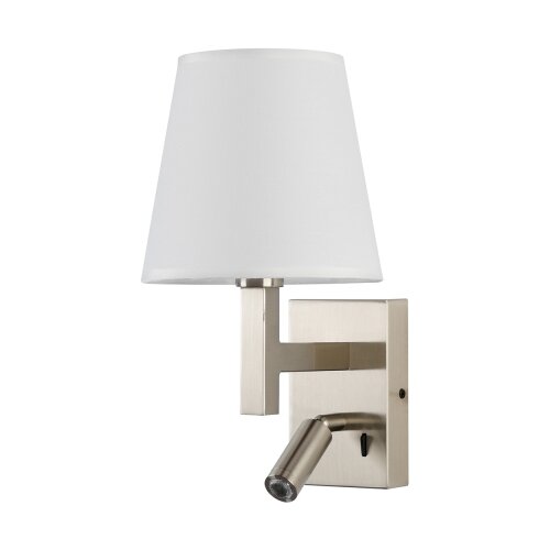  Brilagi - LED zidna lampa DEYA 1xE14/40W/230V + LED/3W bela/mat hrom Slike