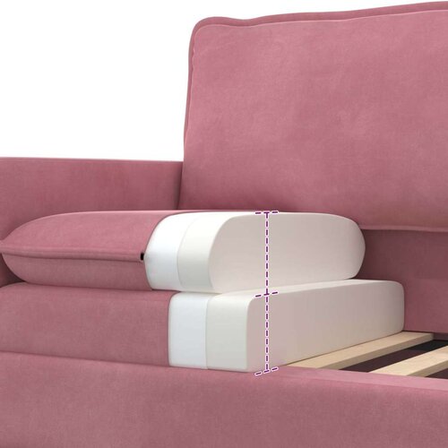SOFA Ružičasta 76 x 81 x 87 5 cm Bar&scaron;un - Ružičasta 60 cm Cijene