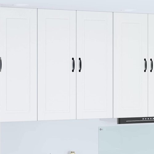 vidaXL Stenska kuhinjska omarica Bela 80 x 31 x 100 cm Konstruiran les Cene
